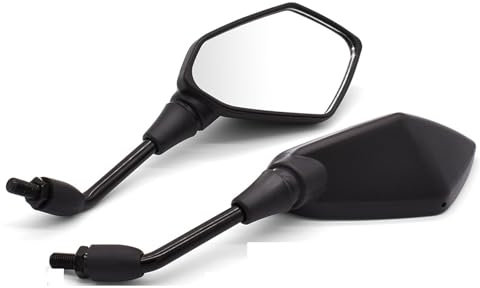 Lenkerendenspiegel Für K&AWASAKI Für Z900 Für ER6N Für Z800 Für Z750 Für Z1000SX Motorrad Rückspiegel Seite Konvexen Spiegel(A)