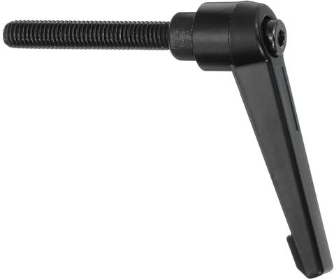 sourcing map 1 x M8 x 50 mm verstellbare Knöpfe, Außengewinde, Druckknopf-Ratsche, Schnellspanner, Drehbolzen für Drehmaschinen, Schwarz