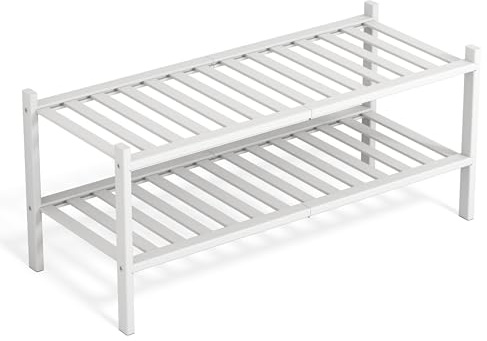 Scarpiera Bambù 2 Ripiani – Porta Scarpe Salvaspazio Slim Ingresso