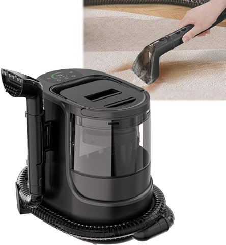 NYANS Limpiador De Vapor, Potente Succión De 400 W, Quitamanchas para Mascotas, 3 Modos De Limpieza, para Limpieza del Hogar, Paredes, Pisos, Muebles, Alfombras, Tapicería.