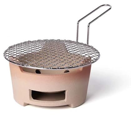 Réchaud à Charbon de Bois en Argile, réchaud de Camping en Argile, Barbecue à Charbon Portable, Polyvalent, résistant aux Hautes températures, avec poignée, Design séparé, pour la Maison, Les Pique-n