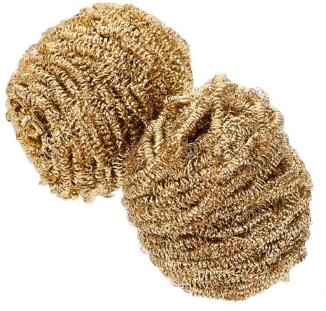 CANIGHT 2 Stück Lötspitzenreiniger Drahtkugeln zur Effizienten von und Lötspitzen Kupfer Scheuerschwämme Hochtemperaturbeständig für Lötspitzen Geeignet