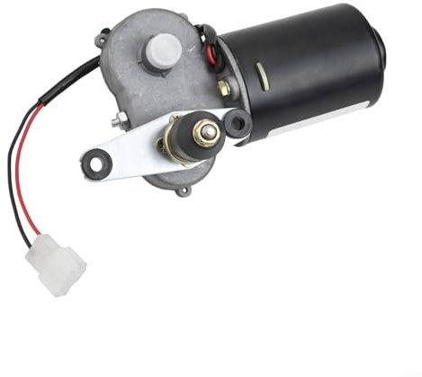 Fauhapyway Elektrischer Scheibenwischermotor, 12 V, für Fischerboote, Marine, Wohnwagen, Fahrzeuge, Wasserfahrzeuge, Außenbereich, Schwarz (Wischermotor)