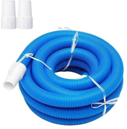 Pool Vakuumschlauch 9,0 m mit Drehmanschette, Spiralgewickelt oberirdischer Poolreiniger-Schlauch für Schwimmbäder und Gartenbewässerung