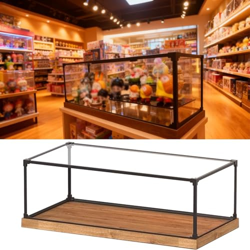 Acryl Vitrine Puppenfiguren-Vitrinen für Den Einzelhandel, Transparente Acrylboxen für Die Theke zur Präsentation, Staubschutzhülle für Spielzeug zur Aufbewahrung(20x15x15cm(8x6x6))