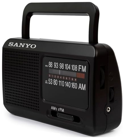 Radio Sanyo KS-135 Am/FM con Doble Alimentación AC/DC.