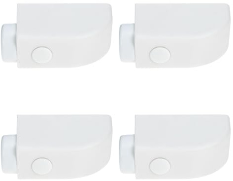 Gadpiparty 4pcs White Sliding Window Safety Locks Plastic Child Protection Sliding Door Latches for Instant Security and Window Restriction