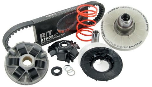 Oversize CVT Kit Stage6 R/T, inkl. Variomatik, Riemenscheibe, Wandler, Keilriemen für Piaggio kurz