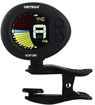 Ortega Guitars OCAT-2BK kromatisk clip tuner med metronom