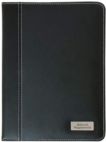 Druckspezialist Schreibmappe Auckland A4 aus Bonded Leather mit persönlicher individueller Gravur Namen