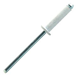 500 rivets standard tête plate blanc Ø 3,2 x 10 mm alu/acier Scell-it AWD3210