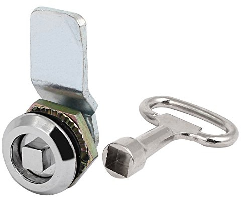 uxcell Cabinet Drawer Metal Safety Guard Square Socket Locking Panel Tubular Cam Lock Lock Set