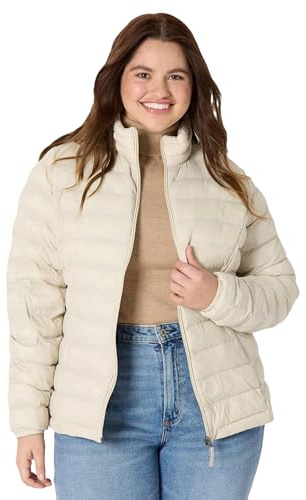 Amazon Essentials Damen Leichte Steppjacke Wasserabweisend Packbare Daunenjacke für Übergang
