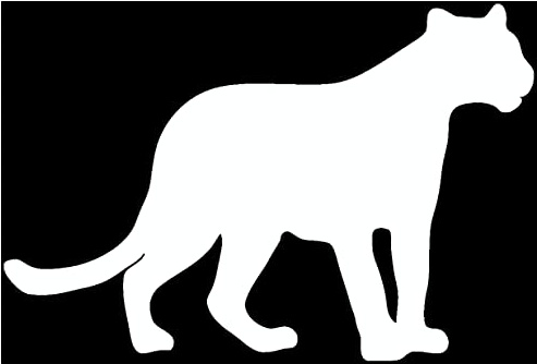 Samunshi® Panther Tier Aufkleber Autoaufkleber Sticker für Auto Motorrad Wohnmobil Scheiben in 8 Größen und 25 Farben (10x6,7cm weiß)