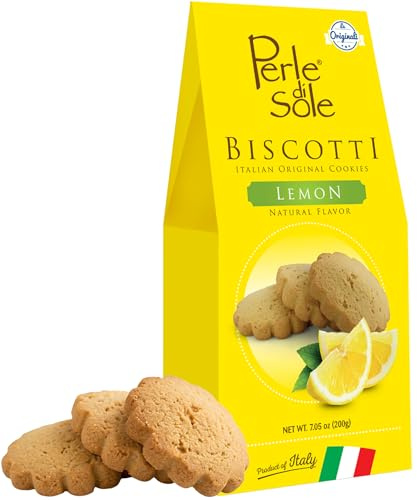 Perle di Sole – Biscotti al Limone, 200 g. | Fragranti Biscotti Artigianali al Profumo di Limone – Linea Break Time, Dolcezza Mediterranea e Gusto Autentico Made in Italy