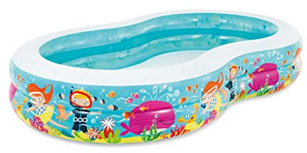 Intex - Pool Laguna, 262 x 160 x 46 cm, Mehrfarbig, 56490NP
