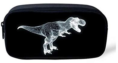 POLERO Schüleretui Dinosaurier Federmäppchen Kinder Tyrannosaurus Rex Stiftetasche Schulbedarf für Bleistift Kugelschreiber Lineal Radiergummi