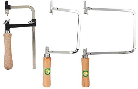 TMISHION - Juego de 3 piezas para joyeros de sierra, Sierra de metal portátil U-forma sierra marco Hacksaw Herramientas de mano DIY Sawbows para joyería artesanal, carnelian, carnelian, carnelian