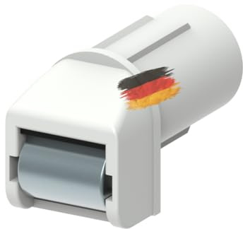 markiso® Rolladen Steckleitrolle,Gurtleitrolle Rollladengurtführung Gurtführung | Minigurt bis 16 mit Bürste | Stahlrolle nadelgelagert [Hergestellt in Deutschland]