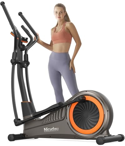 Niceday Elliptical Exercise Machine, Elliptcal Machine for Home, 16IN Stride Elliptical Machine, Elliptcal Training Machine with 16 Level Resistance, 400LBS Loading Capacity