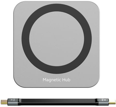 Kznifmk Hub USB C 8 en 1 con Carcasa M.2 NVMe/SSD Adaptador de Concentrador USB C 10 Gbps PD100W USB-C 3.2 para M.2 NVMe y SSD