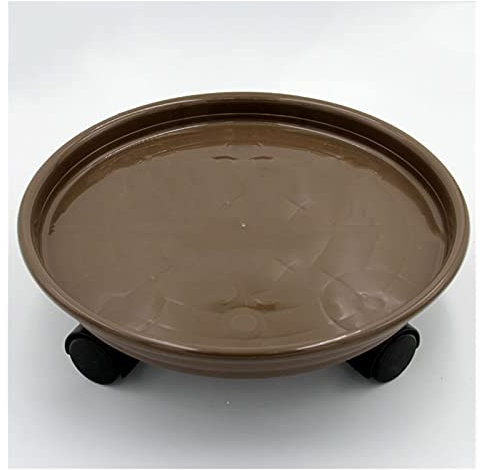 luckxuan Bonsai Ständer Hochleistungsanlagenständer mit Rädern, runder Pflanze Caddy auf - Outdoor-Blumen-Pot-Rack auf Rollen - Innen-Dolly-Halter Rollende Tablett-Untersetzer Vase Podest
