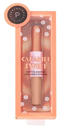 Profusion Cosmetics Sweet Swirl Eyeshadow duo- Dual-Ended Liquid Matte Shadow for Creating a Quick On-The-Go look with Just One Swipe (Caramel)