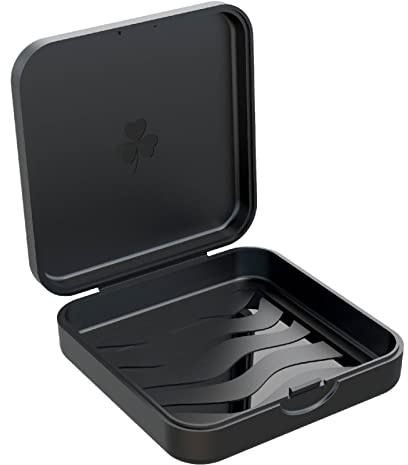 ARGOMAX Zahnspangendose Spangendose Dento Box Schienendose (auch für Aufbissschiene, Knirscherschiene) 1 Stück KFO Box (schwarz).
