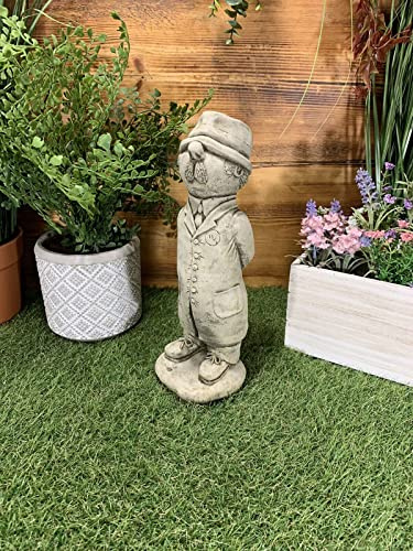STONE GARDEN CRICKET UMPIRE GIFT CRICKETER CONCRETE ORNAMENT