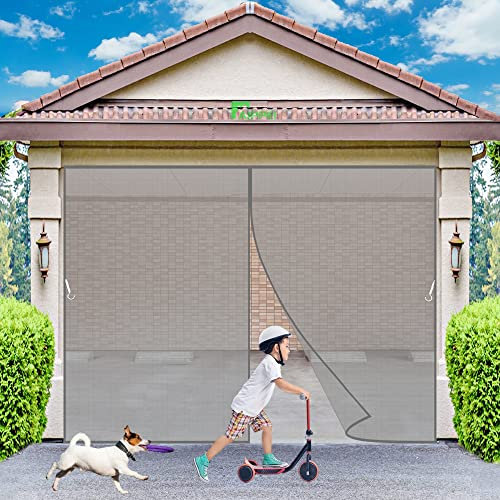 Fliegengitter Fliegennetz Insektenschutztür Balkontür Magnetvorhang, 75x210 cm mit starkem Magnet ohne Bohren Klebemontage für Türen Kinderzimmer Schwingtür, Grau P