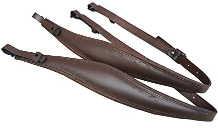 Harmonikariemen Elegant XL Braun – extra lange, gepolsterte Echtleder-Trageriemen für Steirische Harmonika – verstellbar, bequem, hochwertig verarbeitet – ideal für Tracht, Bühne & Volksmusik