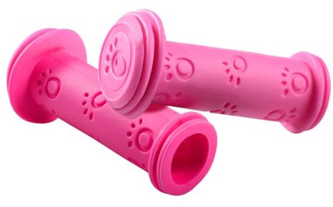 Manopole Bici Bambino,1 Paio 22mm Impugnature per Bicicletta Protezione Manubrio Bici Bambini Accessori Bicicletta Gomma Antiscivolo per Scooter Triciclo Rosa