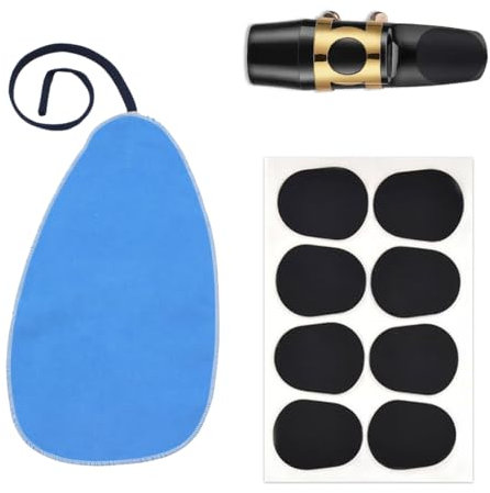 LYQNIHOB Kit de Nettoyage pour Flûte - 1 pièce avec 8 coussinets d'embout de 0,5mm, Entretien pour Clarinette/Saxophone, Chiffon de Nettoyage et Accessoires pour Flûte Traversière