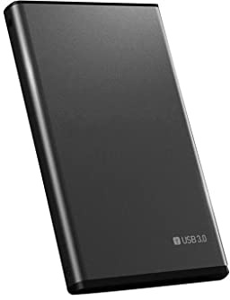 Hard disk mobile da 2,5 HDD USB 3.0 lungo disco rigido mobile da 500 GB 1 TB 2 TB di archiviazione disco rigido esterno portatile per laptop (colore: nero, dimensioni: 500 GB)