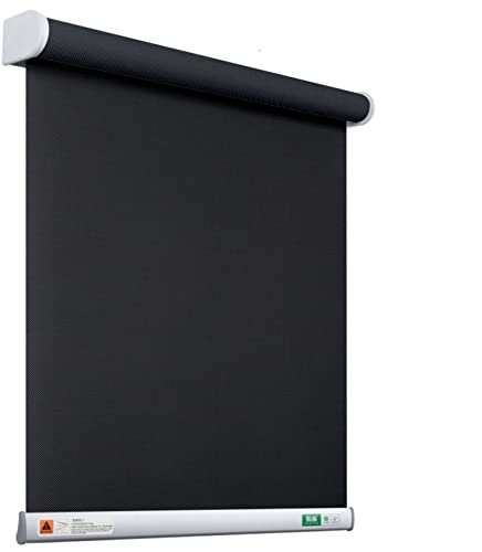 CYairong-22 Window Shades Electric Roller Blind with Remote Control Waterproof Smart Blinds Motor Cordless Window Shades Fabric Home Curtains Window Decoration with Multi-level Leaves(D,230x230cm)