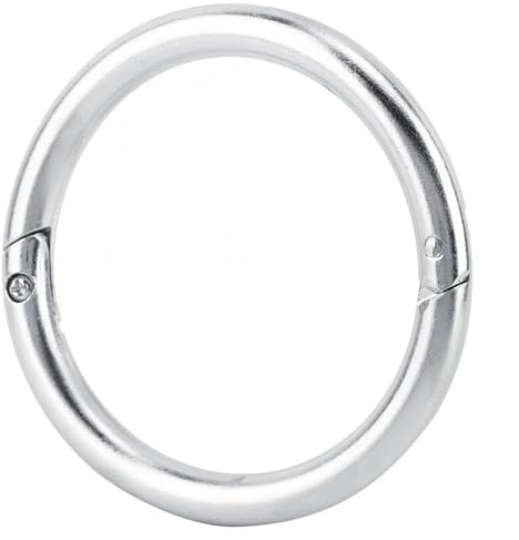 Rindernasenring, Edelstahl Bulle Kuh Rinder Nasenring Zierzange Rinderclip Haltungsbehörde für die Farm Ranch (L Ring)