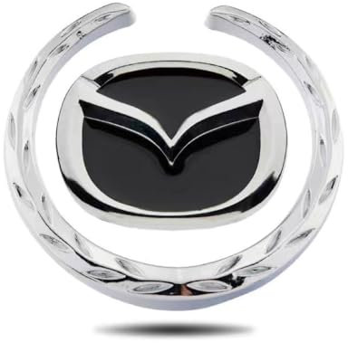 DLGJZS Auto Karosserie Embleme für Mazda CX-90 2023 2024,ABS Zeichen Logo Aufkleber Badge Motorhaube und Kofferraum Namensschild Car Styling Zubehör 2er-Pack,A