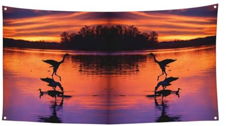 Jagd fliegende wilde Enten Druck Banner Requisiten Geburtstag Party Dekorationen Fotografie Hintergrund Supplies Banner Dekor