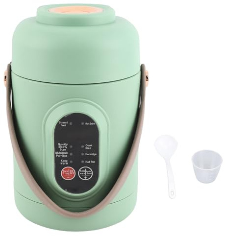 Olla Eléctrica Multifuncional, Hervidor Eléctrico de 500 W, Olla de Cocina Portátil para Fideos, Gachas, Sopa, Arroz, Avena, con Asa, para Amas de Casa, Gente de Negocios y