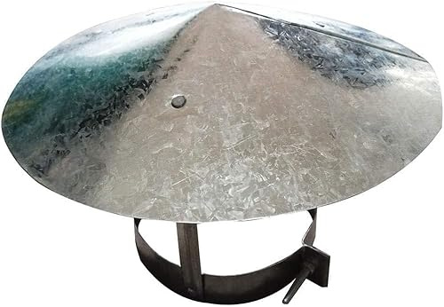 JDXQBLD Chimney Cap,White Iron Chimney Cowl Roof Hood Chimney Diameter, Ducting, Ventilation, Cap, Rain Hat, Hood,220mm，300mm