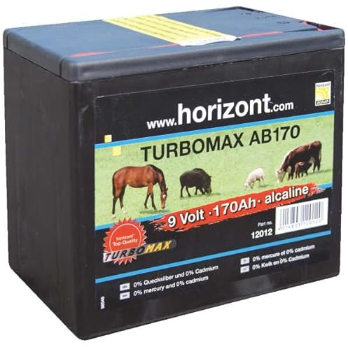 Pile Alcaline 9 V - 170 AH TURBOMAX AB170 HORIZONT