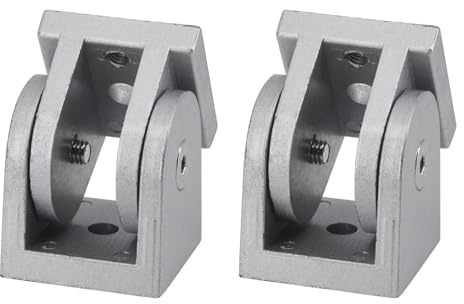 4040 Aluminum Profile Flexible Extrusion Pivot Joint Fittings Movable Hinge Connector 180 Degree Adjustable Pivot Joint (2 Pack)