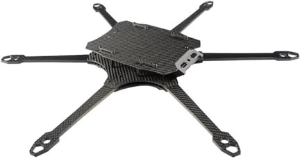 Kit telaio FPV da 10 pollici, passo 550 mm, braccio 5 mm in fibra di carbonio for drone RC Freestyle, esacottero, motore 3115, ESC 80 A