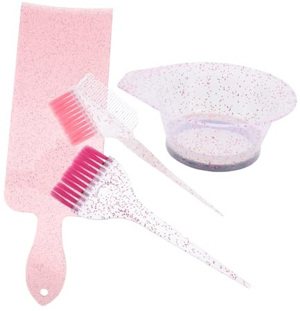 NOLITOY Kit de Coloración del Cabello Fácil de Usar para Teñir el Cabello en Casa Cuenco y Pincel de Diseño Único en Pp Cepillo y Peine Set
