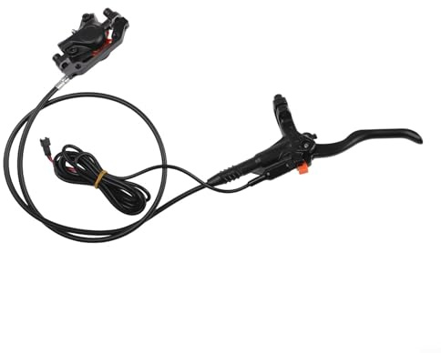 Jonikuper Hydraulisches Scheibenbremsen-Set für E-für-Fahrrad, Aluminiumlegierung vorne und hinten, mit 850 mm/1550 mm Gehäuse, kompatibel mit 140-180 mm Bremsscheiben, links hinten (rechts vorne)