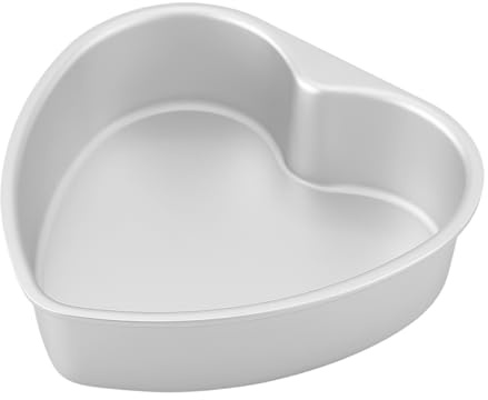 Stampi in alluminio, antiaderenti, in alluminio, a forma di cuore, stampi in metallo e utensili per cuocere, per cupcake, dessert, casa, ristorante, San Valentino, matrimonio, compleanno, Natale