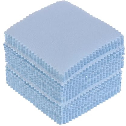 Gamuza para limpiar plata 100 Uds. Paño limpiador for pulir plata paño de limpieza joyas for accesorios joyería artesanal herramienta 8x8cm