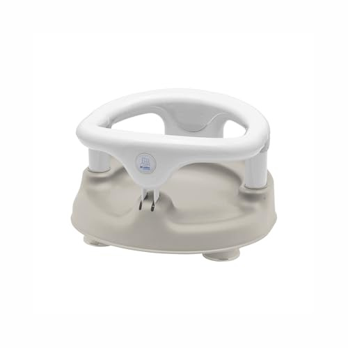Rotho Babydesign Badewannensitz ab 7 Monaten beige | Rutschfester Badesitz mit hohem Sitzkomfort und Kindersicherung - Sitzhilfe- Badehilfe