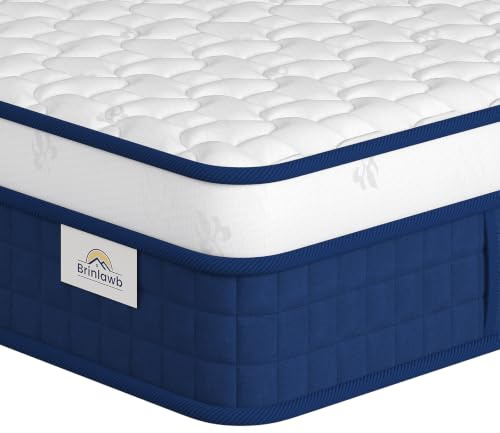 Brinlawb 3FT Single Mattress, 25cm Depth, 7-Zone Hybrid Pocket Sprung, Dual-Sided Firmness (Plush & Firm) Breathable Skin-Friendly Cover, Multi-Layer Construction, Low Motion Transfer for Quiet Sleep