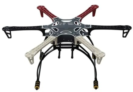 Kit de Cadre hexacoptère F550, Compatible avec Foxhound, 550mm | Centre PCB, train d'atterrissage en option, fibre de verre et plastique, 424g(With Landing Gear)